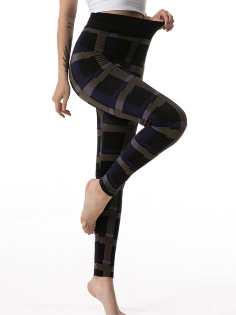 Plaid Printed Leggings