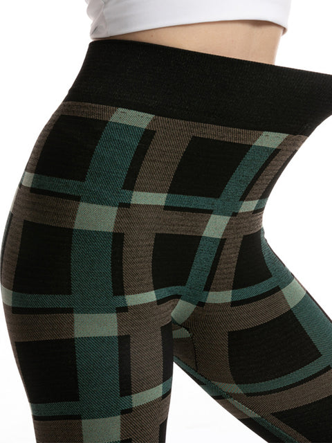 Plaid Printed Leggings