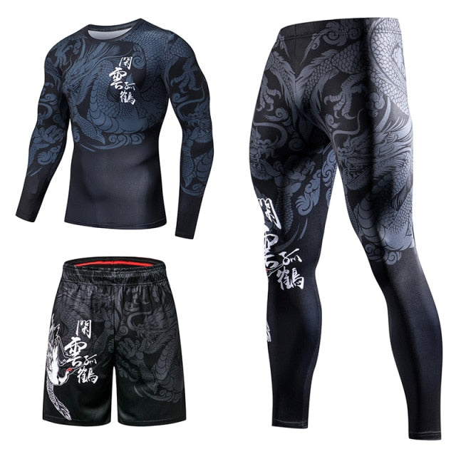 Men's Tracksuit Gym Fitness Compression