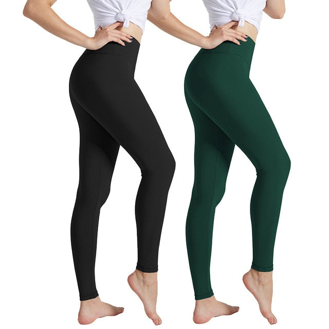 Black High Waist Push Up Leggings