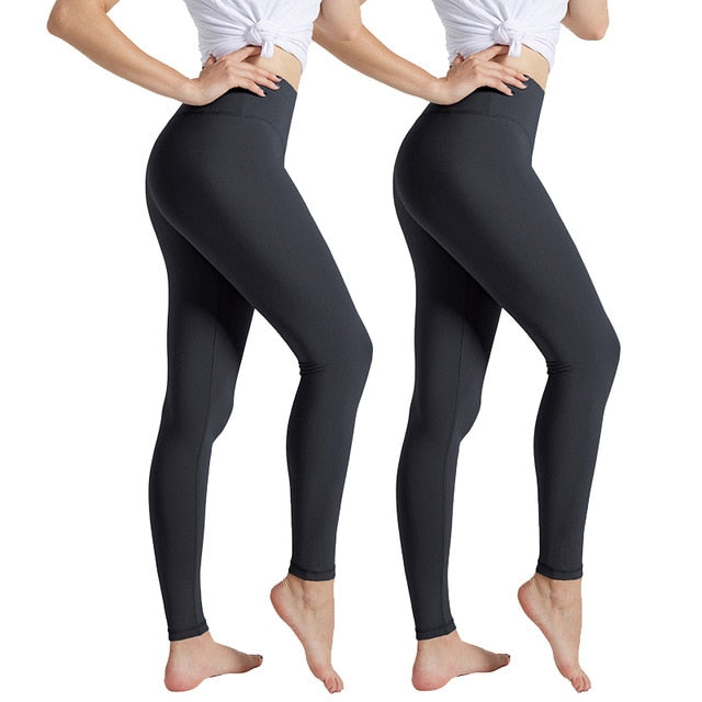 Black High Waist Push Up Leggings