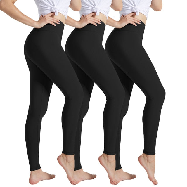 Black High Waist Push Up Leggings