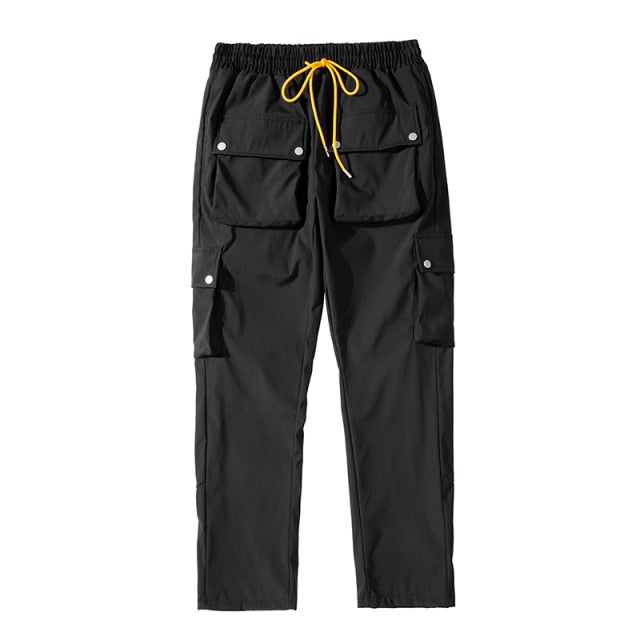 High Street Multi-pocket Casual Trousers