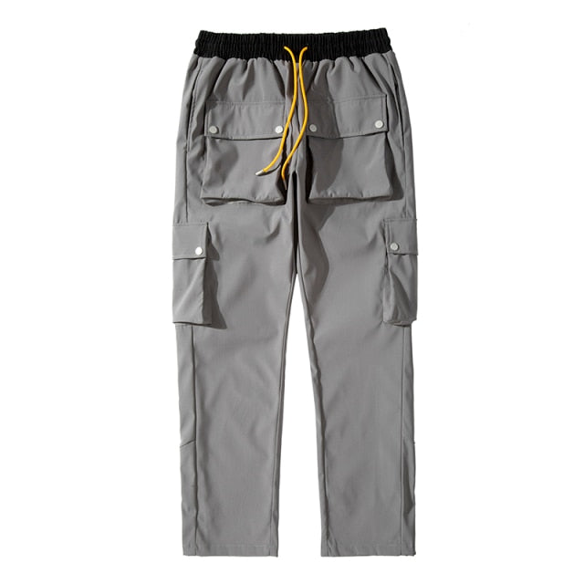 High Street Multi-pocket Casual Trousers