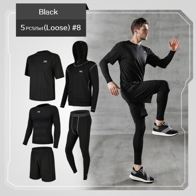 5 Pcs/Set Men's Tracksuit