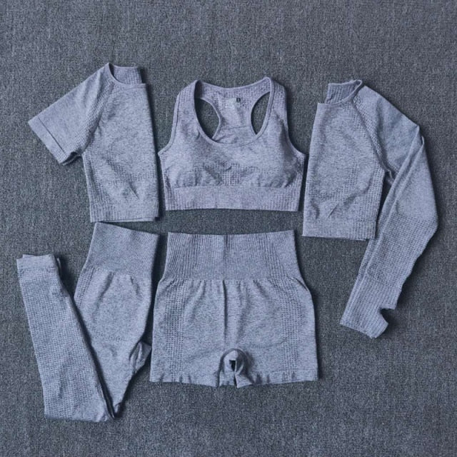 2/3/5PCS Seamless Women Yoga Set