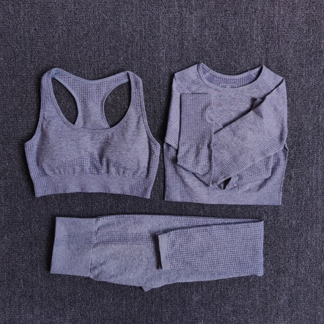 2/3/5PCS Seamless Women Yoga Set