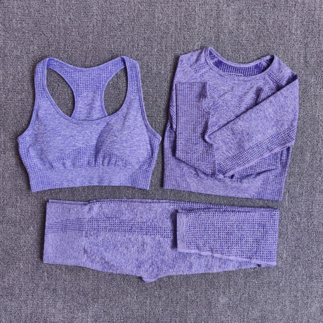 2/3/5PCS Seamless Women Yoga Set