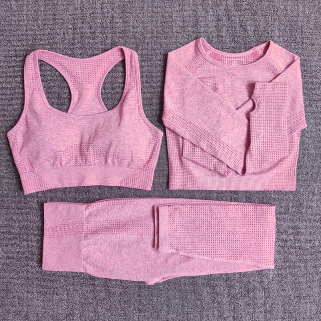 2/3/5PCS Seamless Women Yoga Set