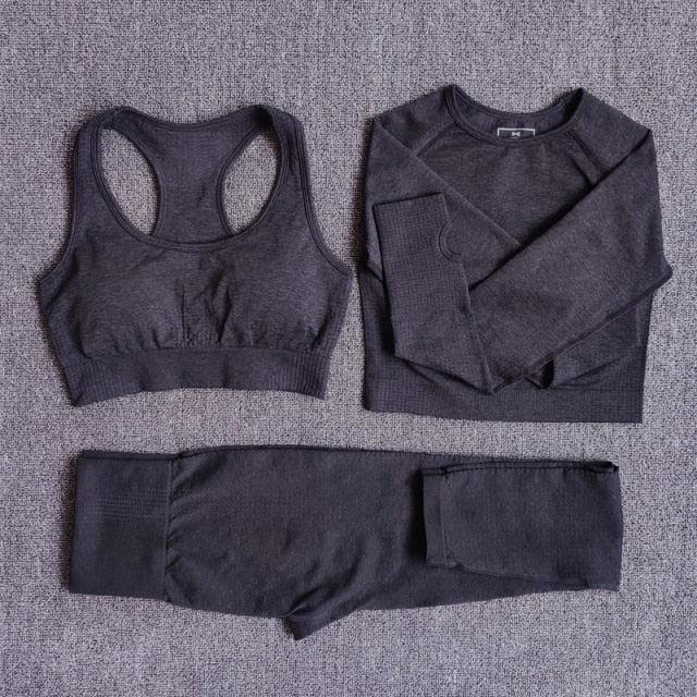 2/3/5PCS Seamless Women Yoga Set