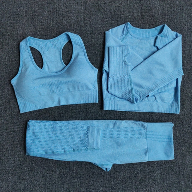 2/3/5PCS Seamless Women Yoga Set