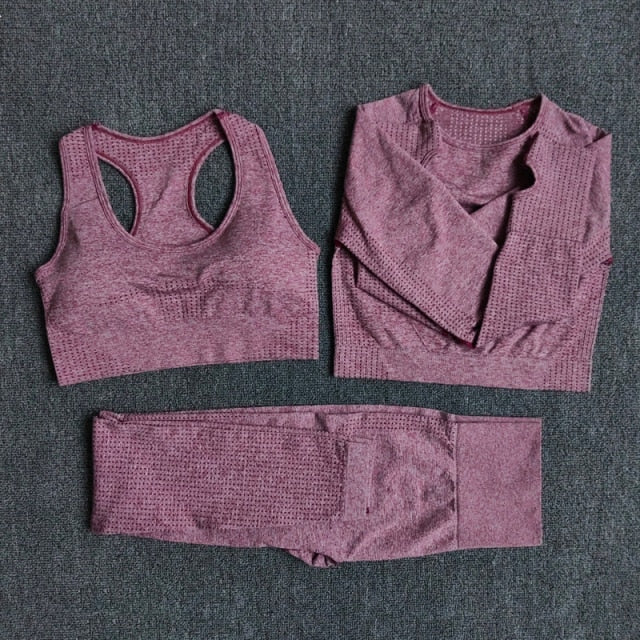 2/3/5PCS Seamless Women Yoga Set