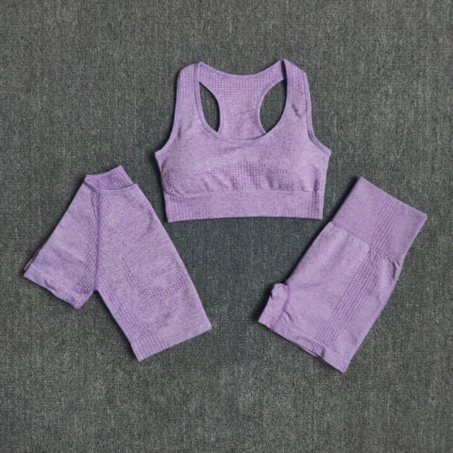 2/3/5PCS Seamless Women Yoga Set