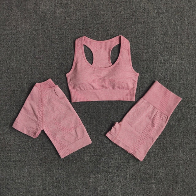 2/3/5PCS Seamless Women Yoga Set