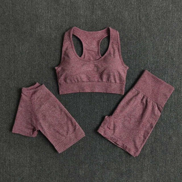 2/3/5PCS Seamless Women Yoga Set