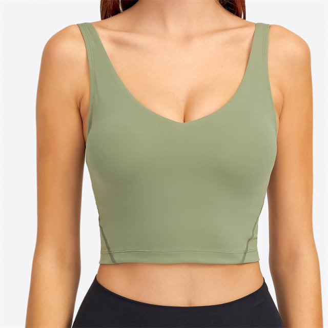 Shelf Built In Bra Workout Top