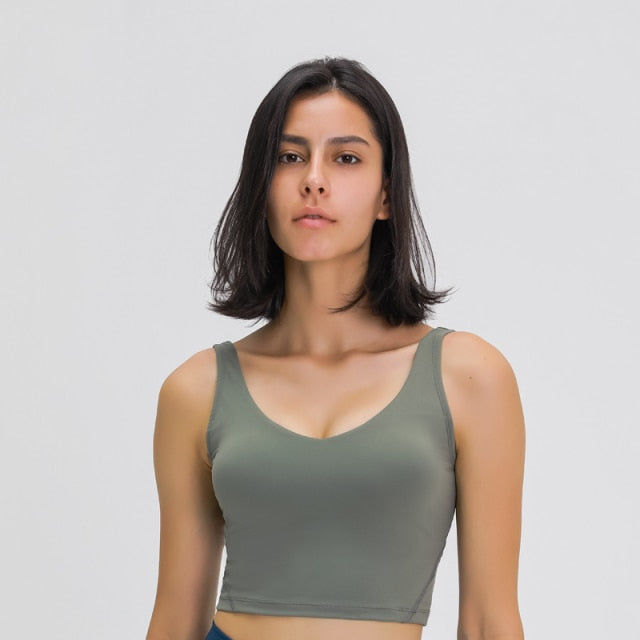 Shelf Built In Bra Workout Top