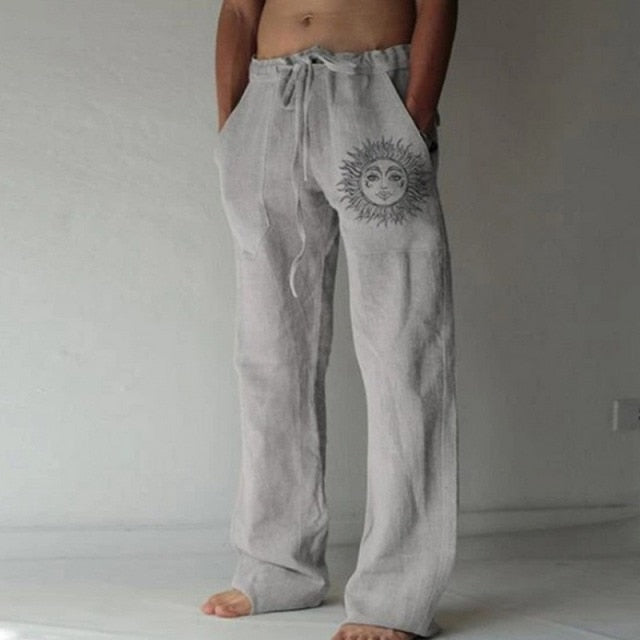 Full Length Pants Pocket Drawstring