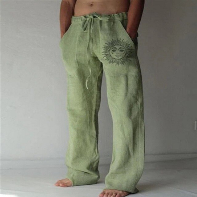 Full Length Pants Pocket Drawstring