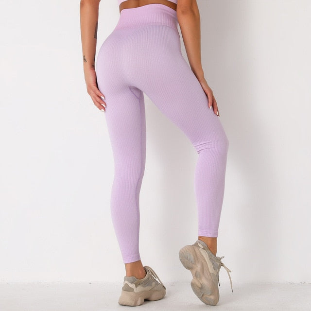 Peach Hip Leg-cutting Workout Leggings