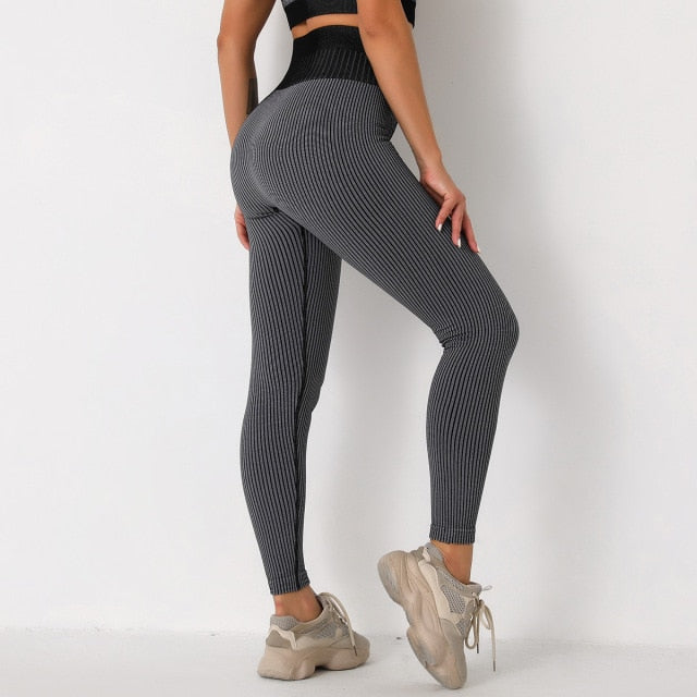 Peach Hip Leg-cutting Workout Leggings